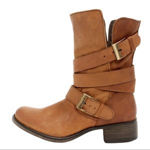 ❤️STEVE MADDEN Brewzzer Leather Mid-Calf Boots ~ 7